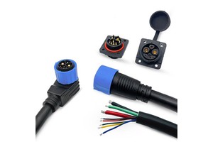 Waterproof M23 8-Pin 50A Quick-Lock Circular Connector Cable For Electric Vehicle Battery Pack Energy Storage