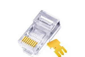 Modular Plug UTP 8P8C Ethernet RJ45 EZ Connector EZ CAT6 Connectors Pass Through RJ45