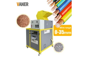 VANER Small 30-100kg/h Copper Wire Granulator Machine Waste Cable Granulating Electric Cable Recycling Equipment For Hot Sale