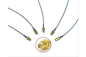 CYXTEK 50ohm Pure Copper Gold Plated RF Coaxial SMA ST Jack MHF4L Cable Assembly 150mm Data Communication/Network Equipment