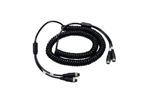 Industrial Use Copper Two-Lane Truck Camera Connection Cable Double-Shielded PVC Signal Transmission Vehicle Spring Wire