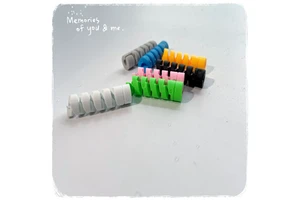 TPE Rubber Data Cable Spiral Protector USB Charging Cable Organizer Cover for Phone Charging Cable