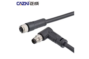 M8 1 /2/5 Meter PVC/ PUR Plug Cable Leads 3 4 5 6 8 Pins Straight Angled Robotic Sensor Wiring Connectors Motorcycles