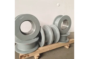 Heavy Duty Large Diameter Wire Rope V-Belt Pulley Wheel Wire Rope Lifting Pulley For Rotary Drilling Rig Kelly Bar