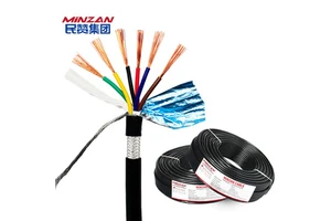 Rvvp 5/6/7/8 Core 0.3mm 0.5mm 0.75mm 1mm 1.5mm 2.5mm 4mm Shield Signal Control Electric Wire Cable For Security Alarm System