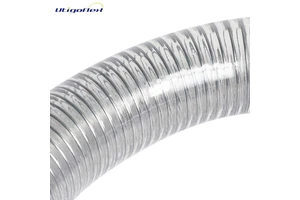 Smooth PVC Steel Wire Reinforced Hose for Suction and Discharge | Anti-Crush Chemical Oil Water Hose | Food Grade Available