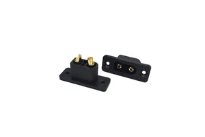 Amass Battery Xt90 Connector with Panel Mount Male Female Black Adapter