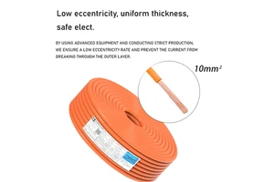 Wholesales Factory Price Electric Cable Wire EV 10 Mm² for Vehicle Internal High-Voltage Energy Storage Cabinet.