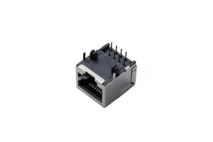 RJ45 Female Connector 18mm Height 8P8C Enclosed Ethernet Socket