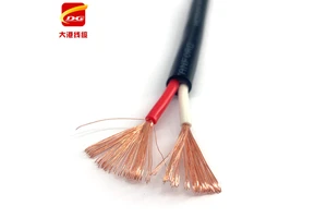 Customized Electric Wire H05VV-F RVV Flexible Power Cable PVC Insulation Black & White 2/3/4/5 Core Electrical Cables