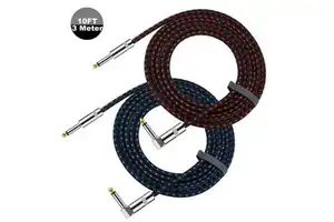 OEM 1/4-inch Audio & Video Guitar Cable Nickel Silver Plug for Amplifiers Electric Guitar Pedal Cables Instrument Accessories