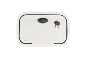 Factory Outlet Caravan Accessories Trailer Parts White Lockable RV Caravan Hatch Camper Hatch