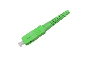 Qidian SC/APC Flat Drop Cable Connector Full Parts Simplex Single Mode for Patch Cord Production