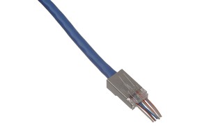Gold Plated IP67 Rated Through Hole FTP RJ45 Cat5e 8P8C Modular Plug Pass RG45 Shielded Connector Silver PC + Copper 25A 120V