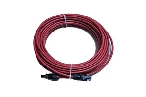 High Voltage XLPE Double Insulated Copper Wire 6mm 4mm Solar Cable PVC PE DC AC 1500V 50A Solar Energy System