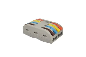 4 Pin Colored Electrical Wire Connector Push-in Terminal Block Universal Fast Wiring Cable Connectors for Cable Connection