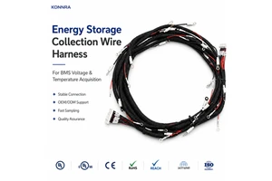 New Energy BMS Copper Core Wire Harness Waterproof Flame Retardant Signal Cable for Electronic Home Appliance ESS Battery