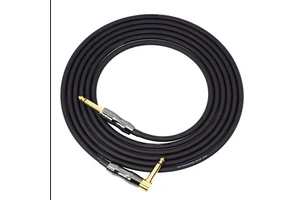 High Quality Guitar Cable with 6.35mm Right Angle Connector