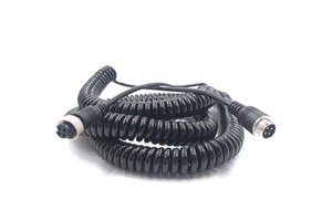 Suitable for Semi Trailers 4 Core Male Female Vehicle Aviation Connector Spring Cable Cold Resistant for Truck Mdvr Camera