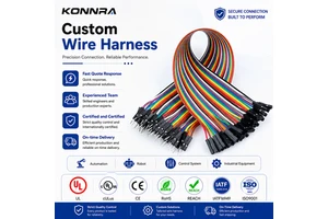 Custom Dupont 2.54mm Male Female Jumper Cable Automotive Wiring Harness Kit For Automation Equipment RoHS