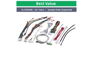 Microwave Wire Harness, High Temperature, 3.96mm Pitch Connector, Color Coded, TPU Jacket, for Roller Shutter Door, 0.3m