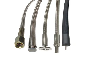 Stainless Steel Wire Braided PTFE Fuel Hose Oil Resistant High Pressure Hose