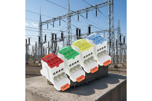UKK 80A Unipolar Terminal Block DIN Rail Mounted Power Distribution Connector 5-10 Mm2 Screw Connection Electrical Cabinet 21-30