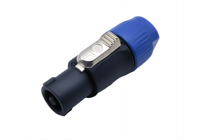 NL4FC Blue 4-Pin Powercon Male Plug Cable Connector Audio Loudspeaker Amplifier Cable NL4FC Speaker Connector Circular Audio