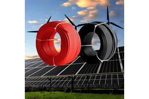 PV Cable Solar Cable 4 Mm 6 Mm PV1-F Series 1000V DC 5 Core Copper XLPE Material Composition IP67 Rated 60A