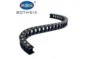 BOTHSIX S-Type Bidirectional Flexible Nylon Cable Drag Chain for CNC Milling& Manual Lathe