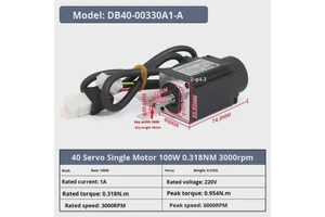 A49PH-12V22D6B Single-Phase Servo Drive/Servo Motor/Encoder Cable Motor 400/600/750/1000W Vertical Mount Accessories