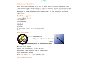 TUV CE VDE for H07ZZ-F LSZH Solid Low-Smoke Halogen-Free Bare Copper Cable IP65 Rated for Outdoor Use in Decoration Construction