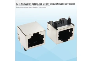 GIET RJ45 Network Socket for Network Cables Short Model Without Indicator Light Without Light Indicator Shielding 8P8C RJ45