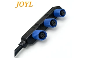 1 in 3 Way IP67 Waterproof ABS Brass Contact Cable Connector with PVC Coating for Audio & Video Applications 220A Rated Current