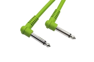 China Factory Customized 1/4" Guitar Cable Angle Male to Male 6.35mm Audio Cable