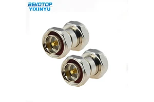 L29 Din Male Plug to L29 Din Male Plug 7/16 RF Coax Connector 50ohm Straight RF Adapter