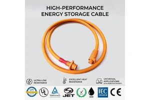 Wholesale 8mm Waterproof Nylon Energy Storage Battery Connector 70A-500A High Voltage Cable for LiFePo4 Batteries