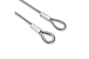 Factory Price Marine Ss316 7X19 Cable Wire Rope Loop End Security Cable Kits Safety Cable With Fittings