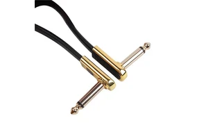 Factory Customizable Electric Guitar Effect Unit Single Piece Connection Cable 4PK Set Metal Audio Cable Featuring Custom Logo