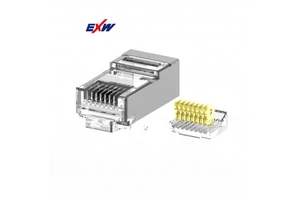 Factory Price Plug 8P8C RJ45 Connector Worldwide Famous Brand Rj45 Connectors Cat5e Cat6 for Connect Network