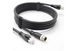 M12 12 Pin Male to RJ45 High Flexible Cable for Cognex Camera Actuators Sensors Industrial Ethernet Fieldbus
