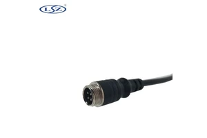 LSZ Truck Bus Trailer Van Train RV Car Mobile DVR Vehicle Backup Camera Accessories 4 Pin Male Aviation Connector Adapter Cable