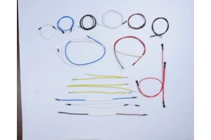 Custom Length Flexible Copper Oil Heater Wiring Harness for Home Appliances with Silicone Jacket and Adapter Connector