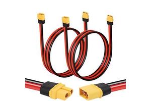 XT60 Male Female Adapter Cable with XT60H Plug Connector 2P Pins XT60 Extension Power Wire Core Cable Application Wires