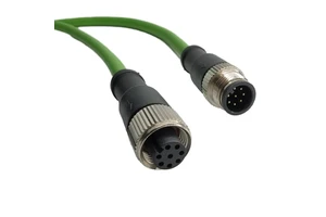 SHANWEI M12 Connector 8 Pin a Code Male and Female RJ45 Plug Industrial Ethernet Cat Cable Assembly Shielded Wiring Harness