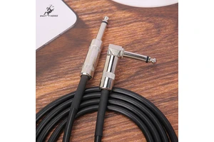China Factory Supply Black PVC Cable Custom Length and Package Available High Quality Cable for Guitar Amplifier Keyboard
