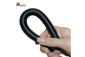 Antiflaming PP Automotive Wire Harness and protection Corrugated Pipe with Black Color Chemical Resistance Pipes and Tubes