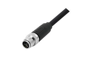M12 Y-code Connector Cable Waterproof Mouled on Cable Y-coding 4+4 Pins Connectors