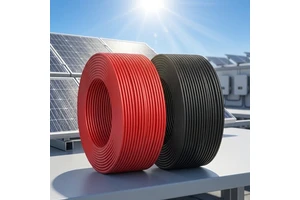 1500V DC Solar Cable H1Z2Z2-K 4mm2 6mm2 PV Wire UV Resistant Halogen Free Tinned Copper Cable