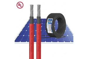 JZD UL4703 PV1-F 10/12/14/16AWG XLPE Tinned Copper 600V/1000V/2000V 90°C Photovoltaic PV Sunlight Resistant Solar Cable